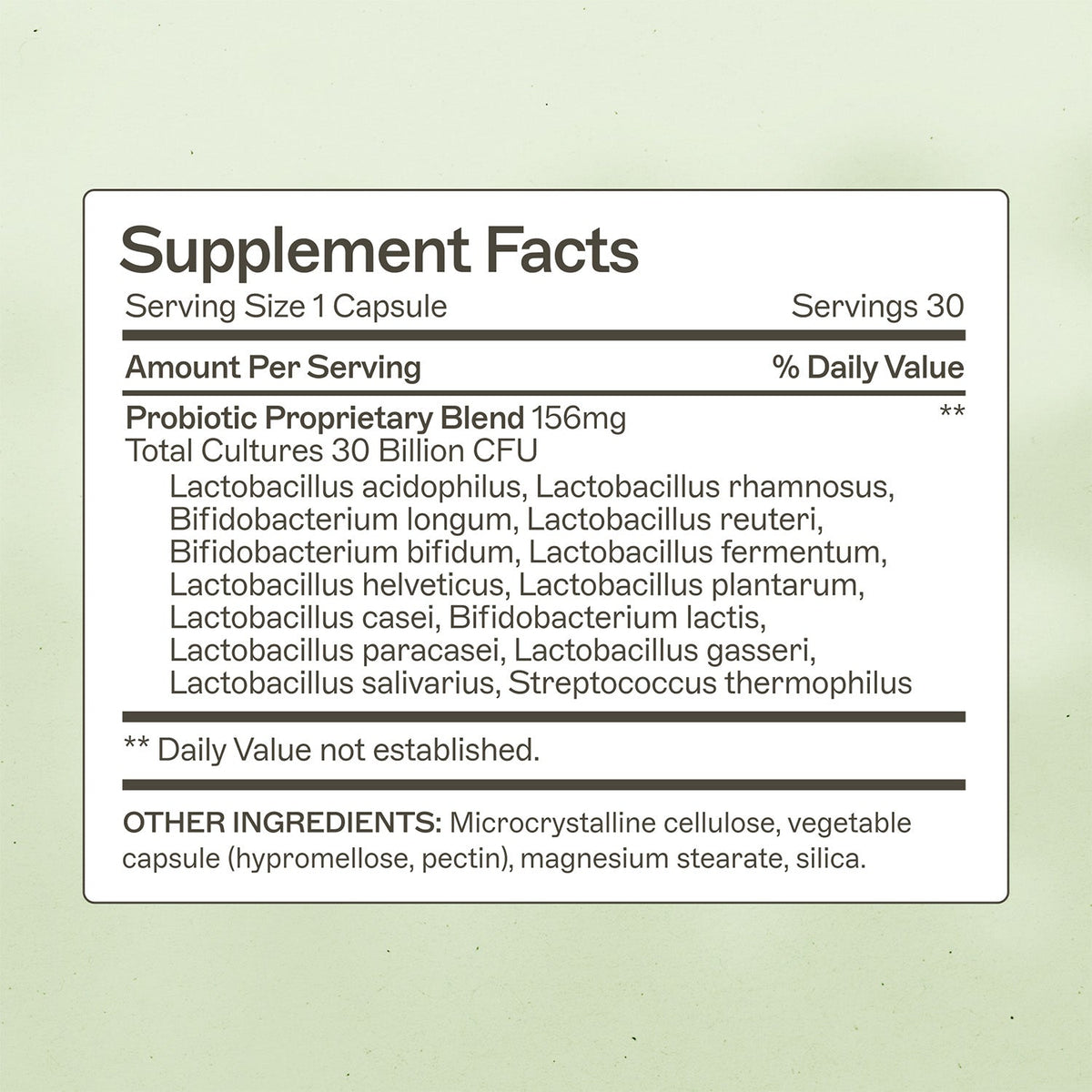 Probiotic Capsules 30 Billion