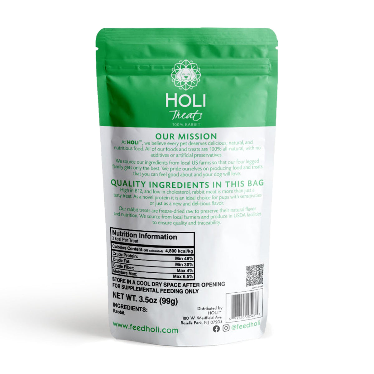 Rabbit Dog Treats - Freeze-Dried - Single Ingredient