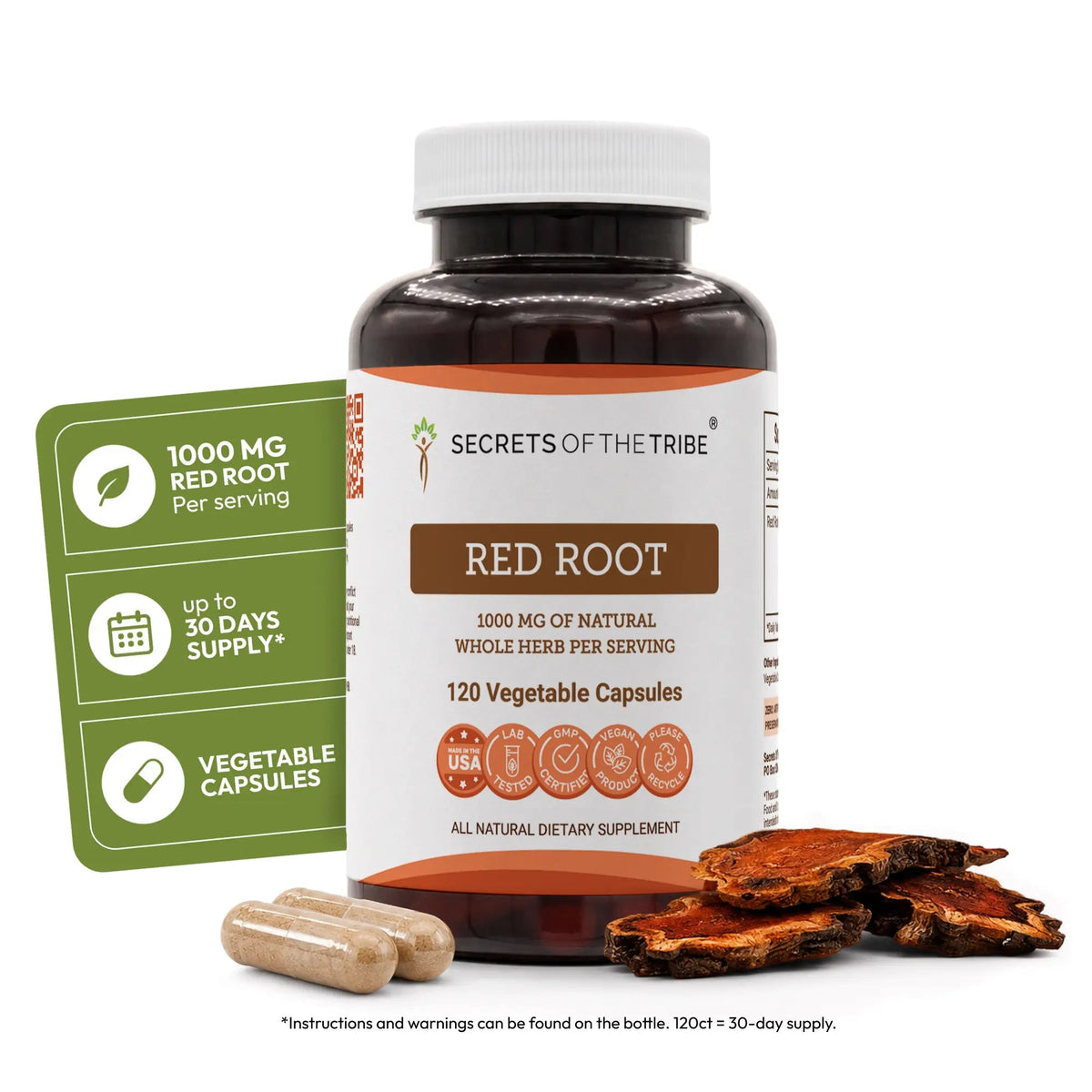 Secrets of the Tribe Red Root Capsules