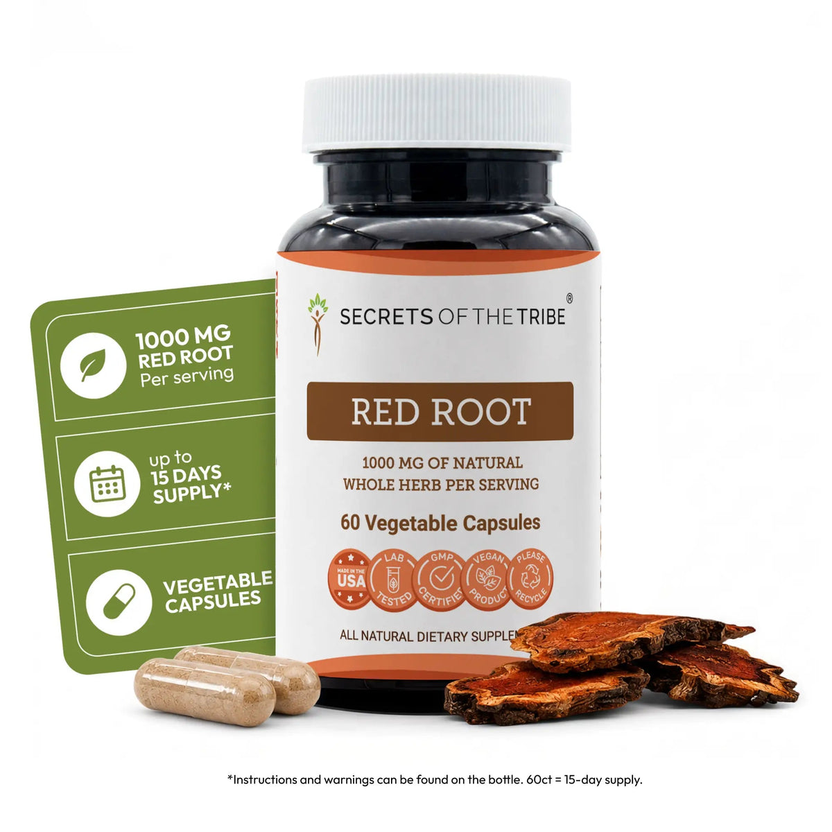 Secrets of the Tribe Red Root Capsules