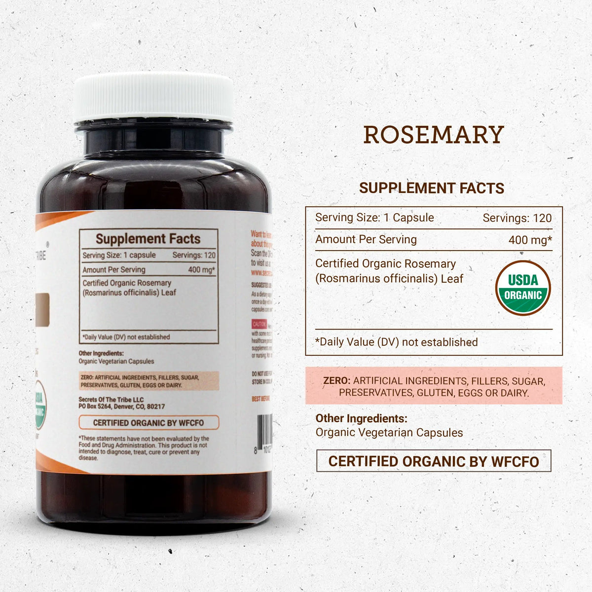 Secrets of the Tribe Rosemary Capsules