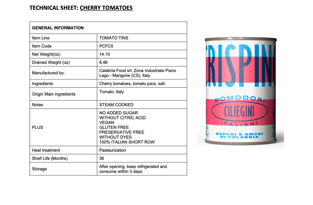 Famiglia Crispino Italian Cherry Tomatoes — Calabrian Ciliegini