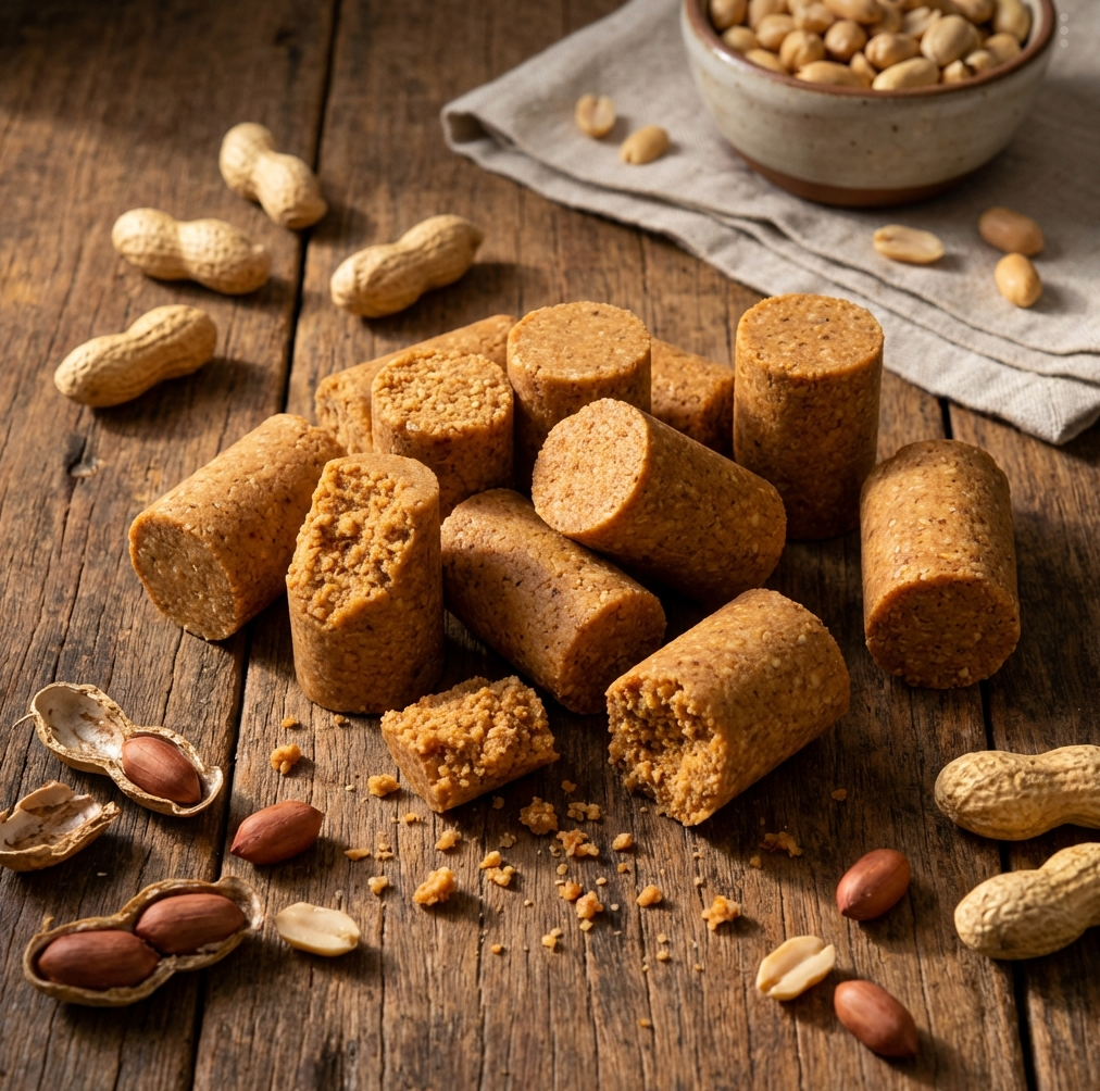Sugar-Free Peanut Butter Bites — 30g protein per container, 4 ingredients