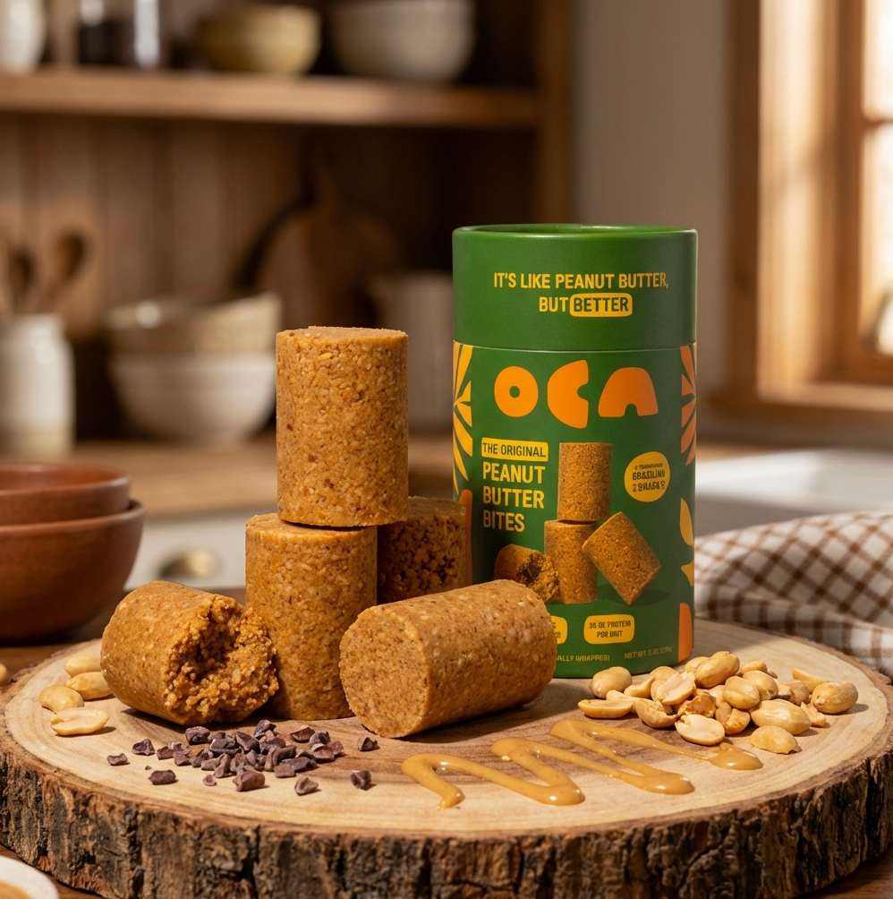 Peanut Butter Bites — 30g protein per container, 3 ingredients