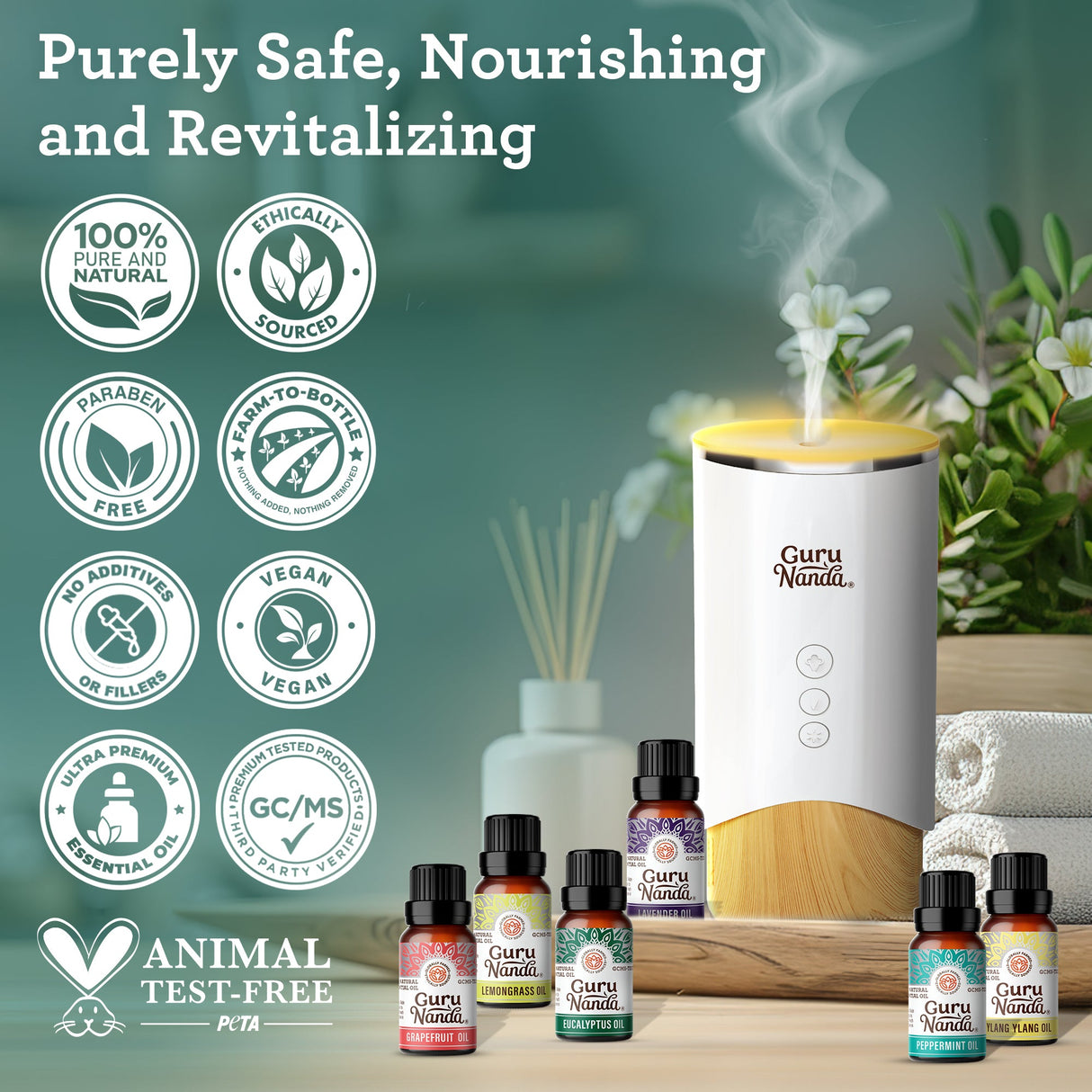 6 Essential Oils Single Notes Set, 10 ML
