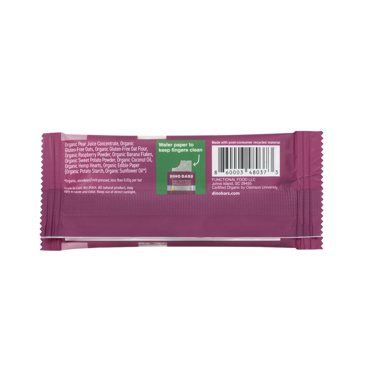 Sweet Potato Raspberry Bar