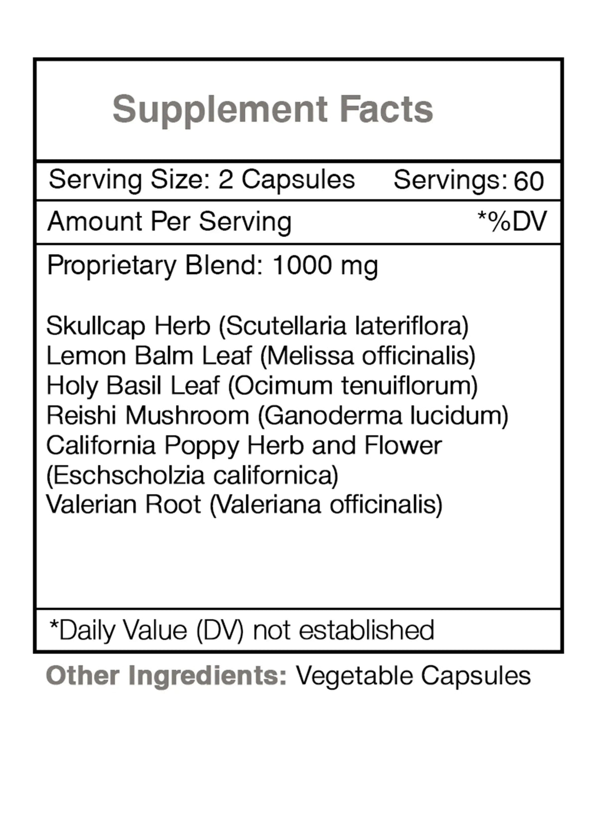 Secrets of the Tribe Tribal Tranquility Capsules - Nerve Calming Formula