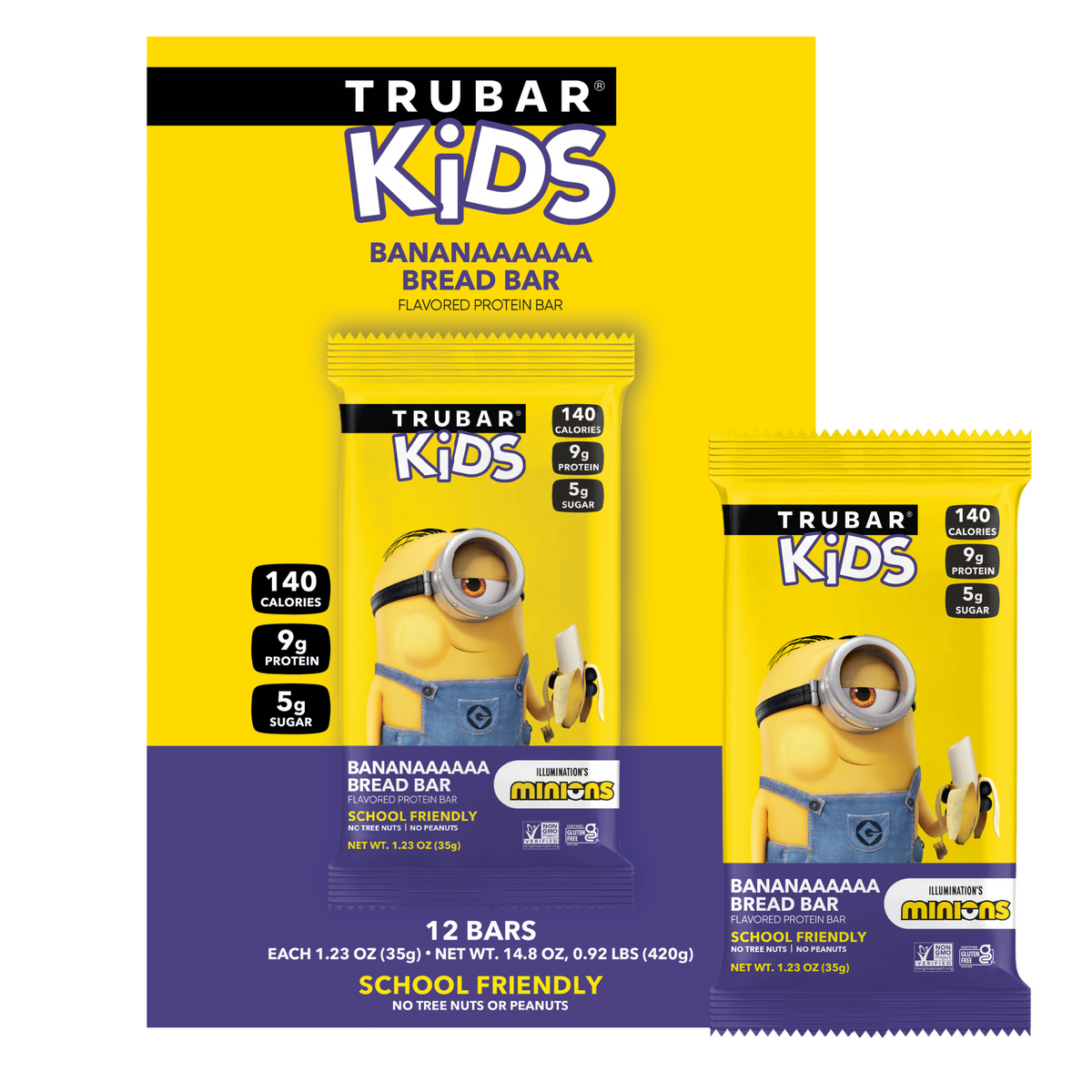 NEW! TRUBAR KiDS Minions - Banana Bread Bar