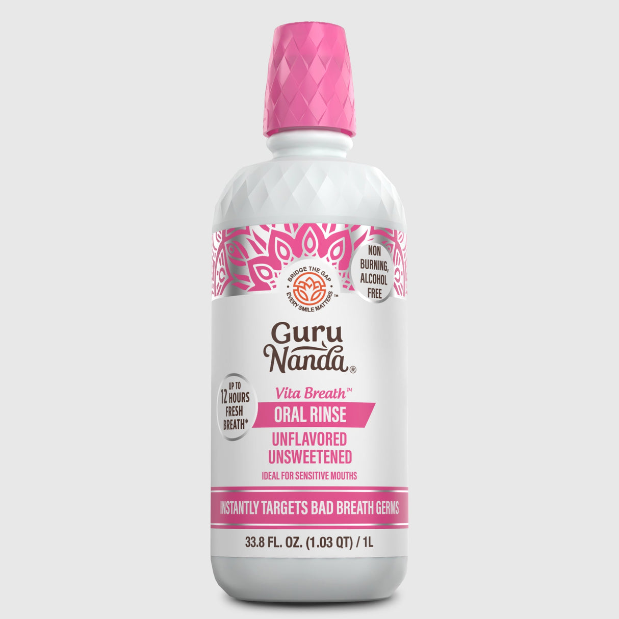 Unflavored & Unsweetened Fresh Breath Oral Rinse – 1L