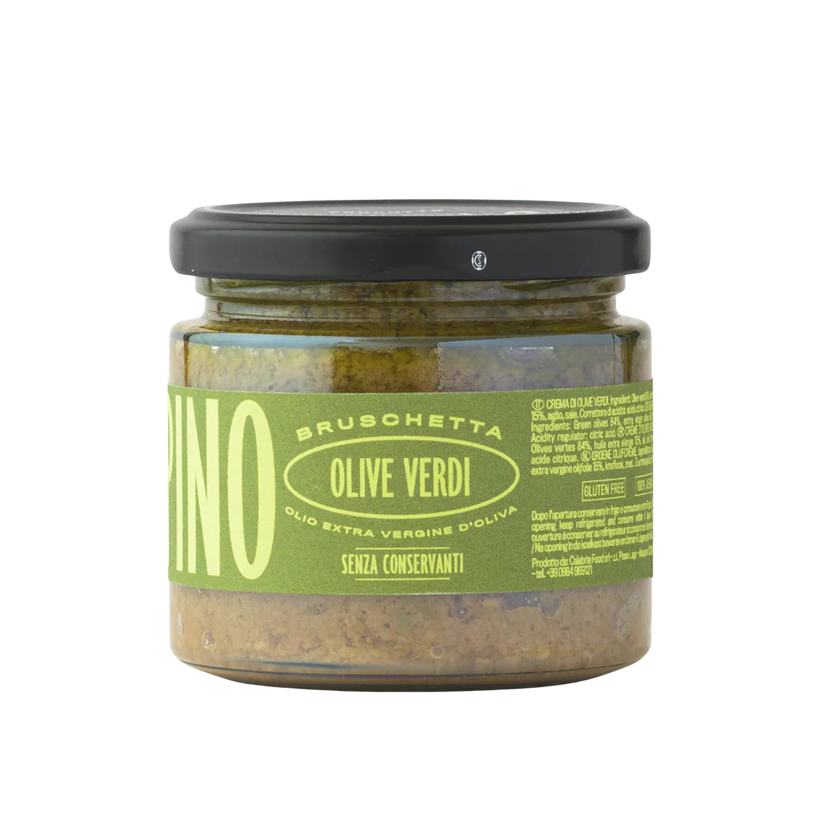 Famiglia Crispino Green Olive Bruschetta Spread — Tapenade Style Italian