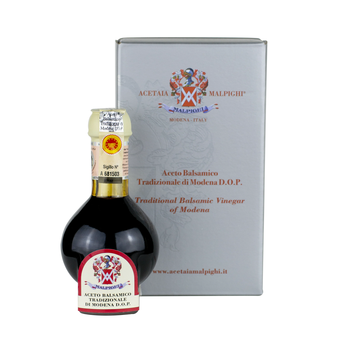 Acetaia Malpighi D.O.P. Traditional Balsamic Vinegar of Modena — Affinato Grade, Aged 12+ Years