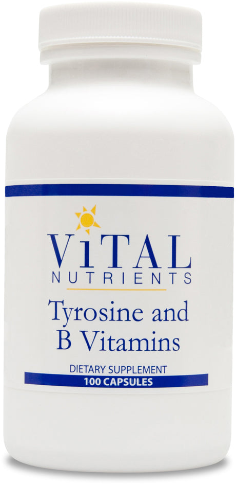Vital Nutrients, Tyrosine and B-Vitamins 100 Capsules