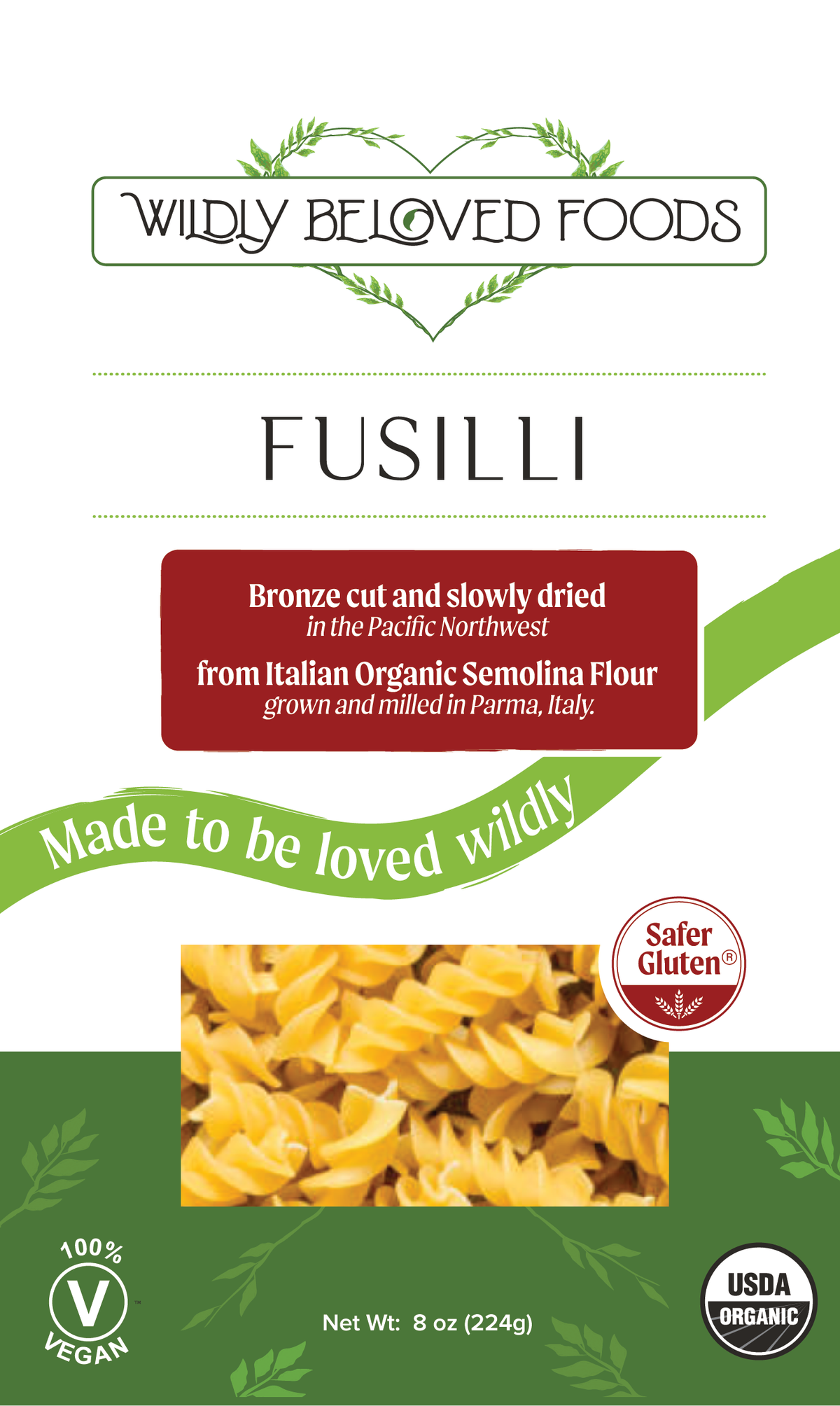 Fusilli - Vegan - Dried