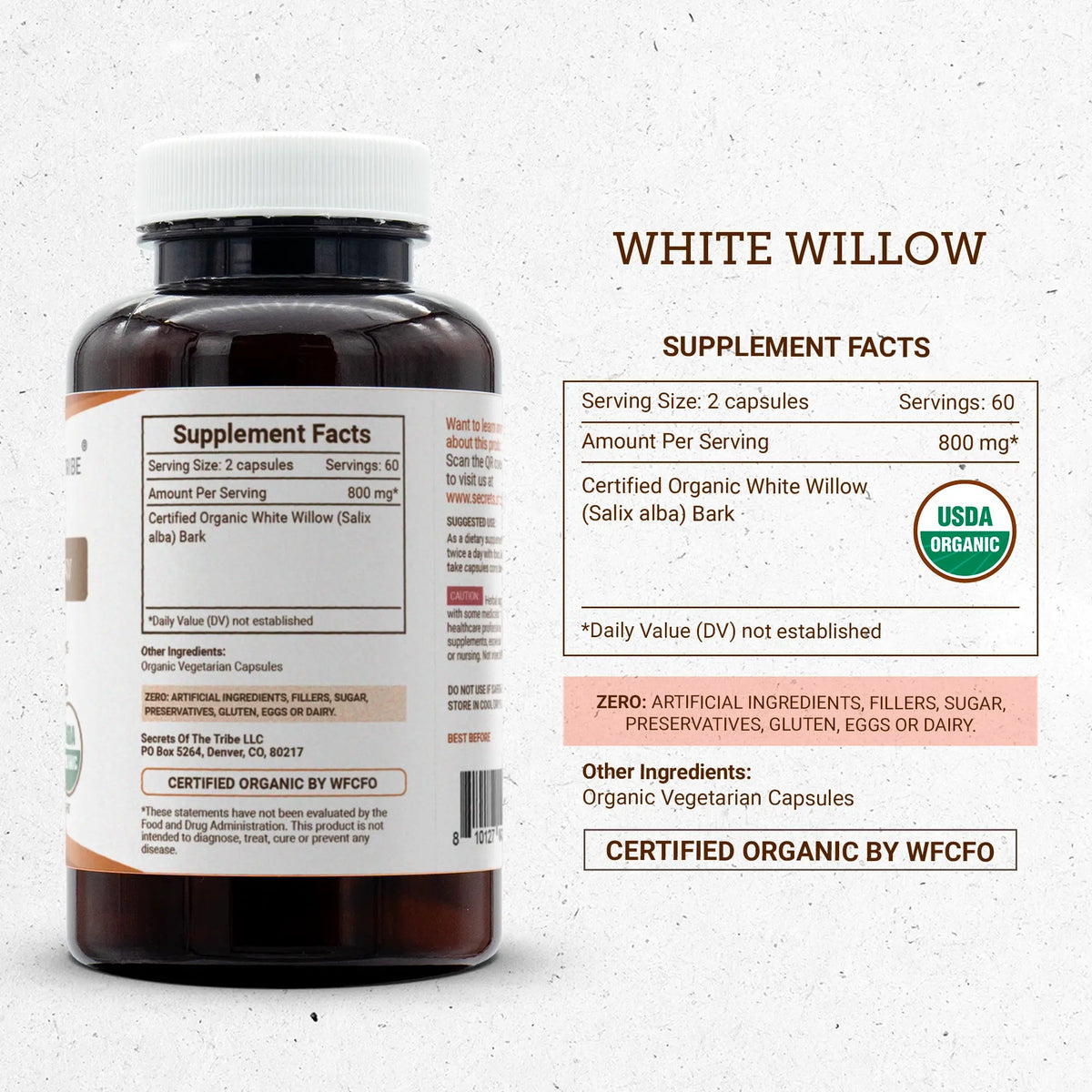 Secrets of the Tribe White Willow Capsules
