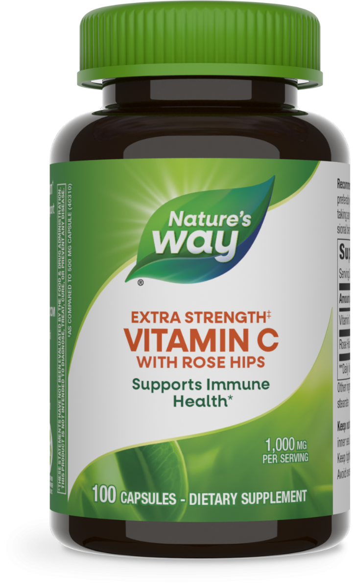 Vitamin C 1000-Rose Hips 100 Capsules