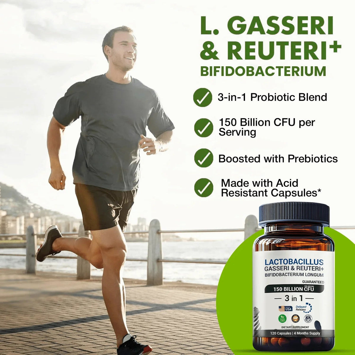 Lactobacillus Reuteri & Gasseri Probiotic | 120 Capsules