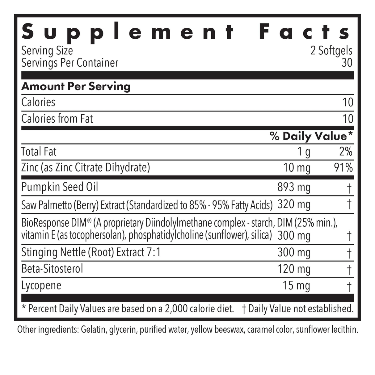 DIM Palmetto Prostate 60 Softgels