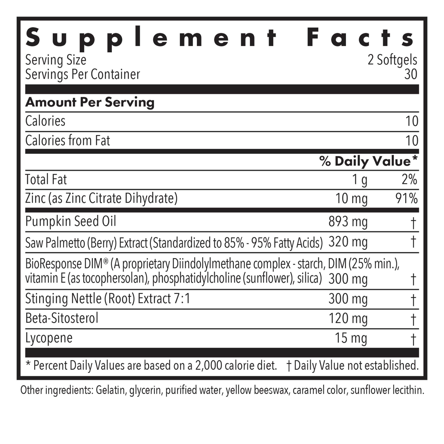 DIM Palmetto Prostate 60 Softgels