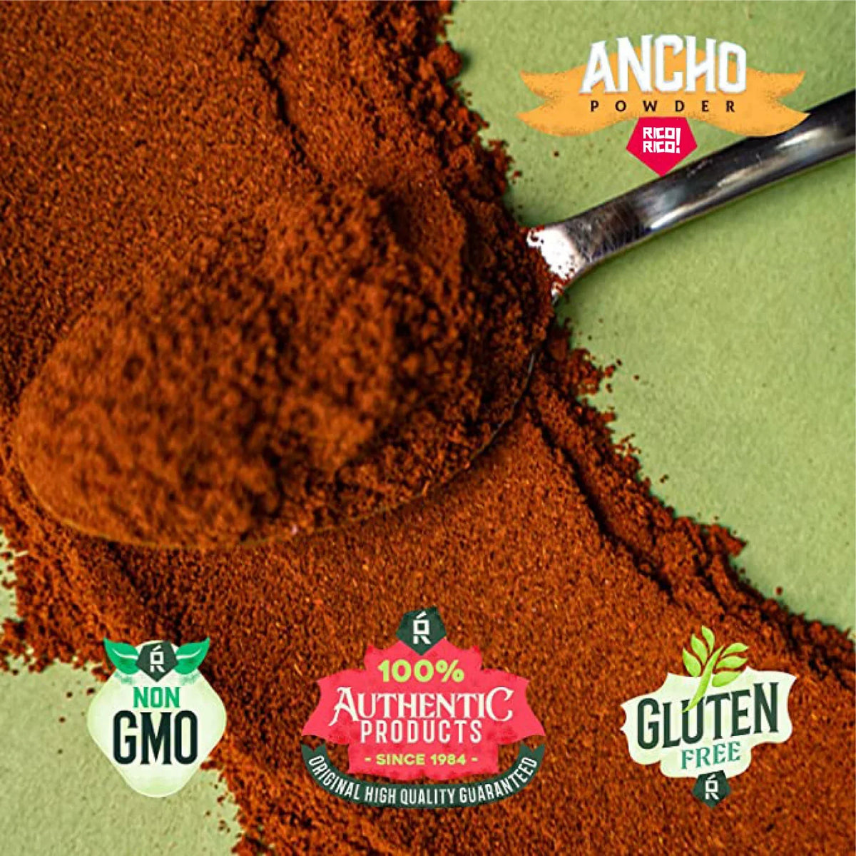 Rico Rico Chile Powder 3 Pack Bundle - Ancho, Guajillo, and Arbol