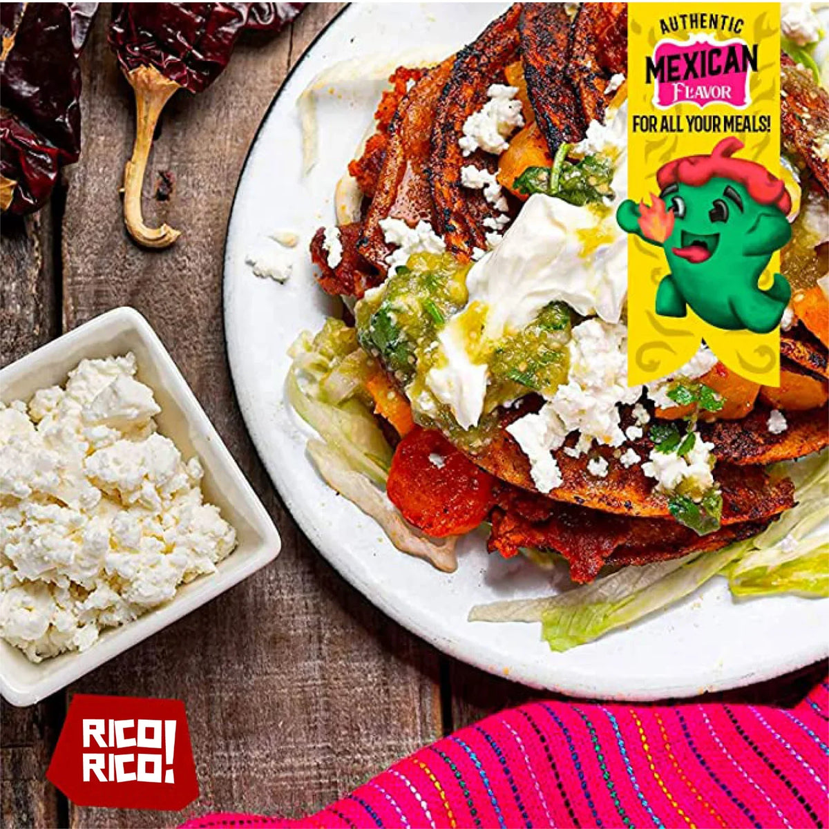 Rico Rico Chile Powder 3 Pack Bundle - Ancho, Guajillo, and Arbol
