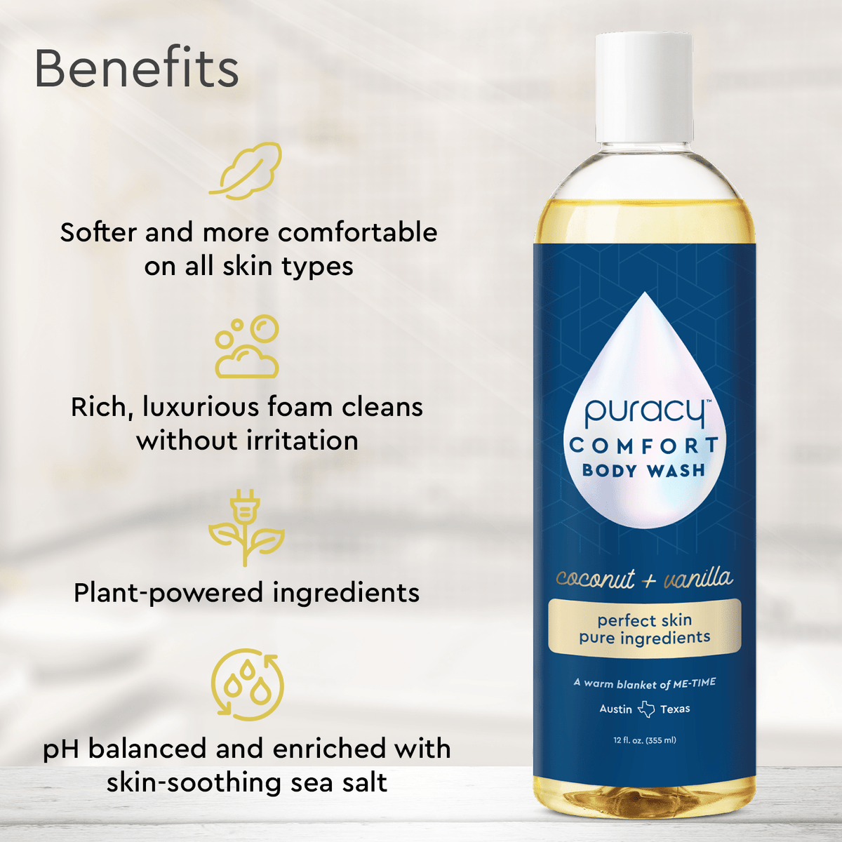 Puracy Body Wash (Acidified, PH Balanced)