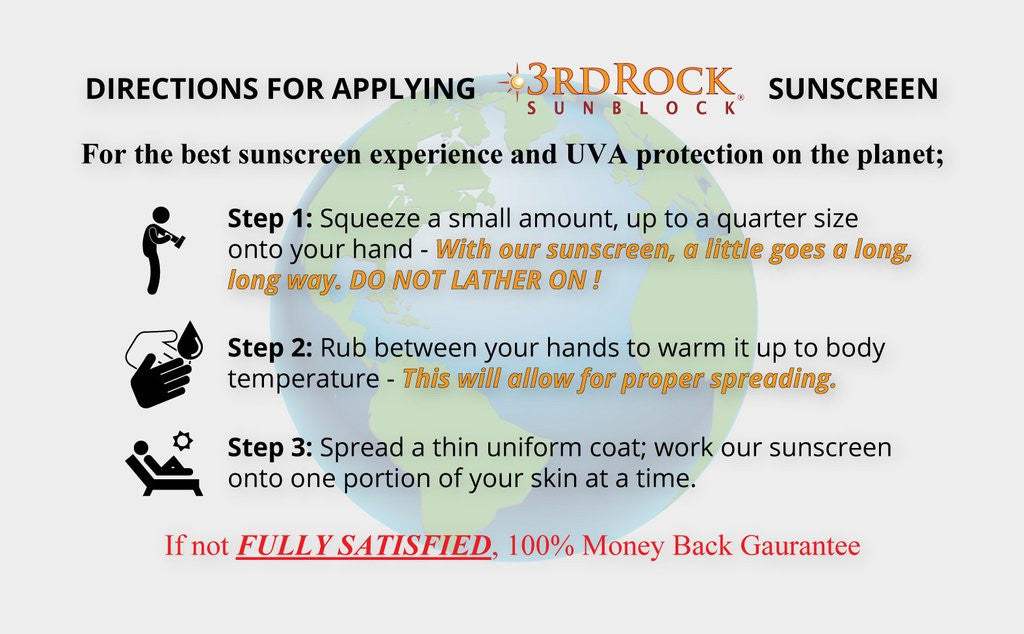 3rd Rock SunblockĀ® For Infants - All Natural Infant Sunscreen - Zinc Oxide SPF 35