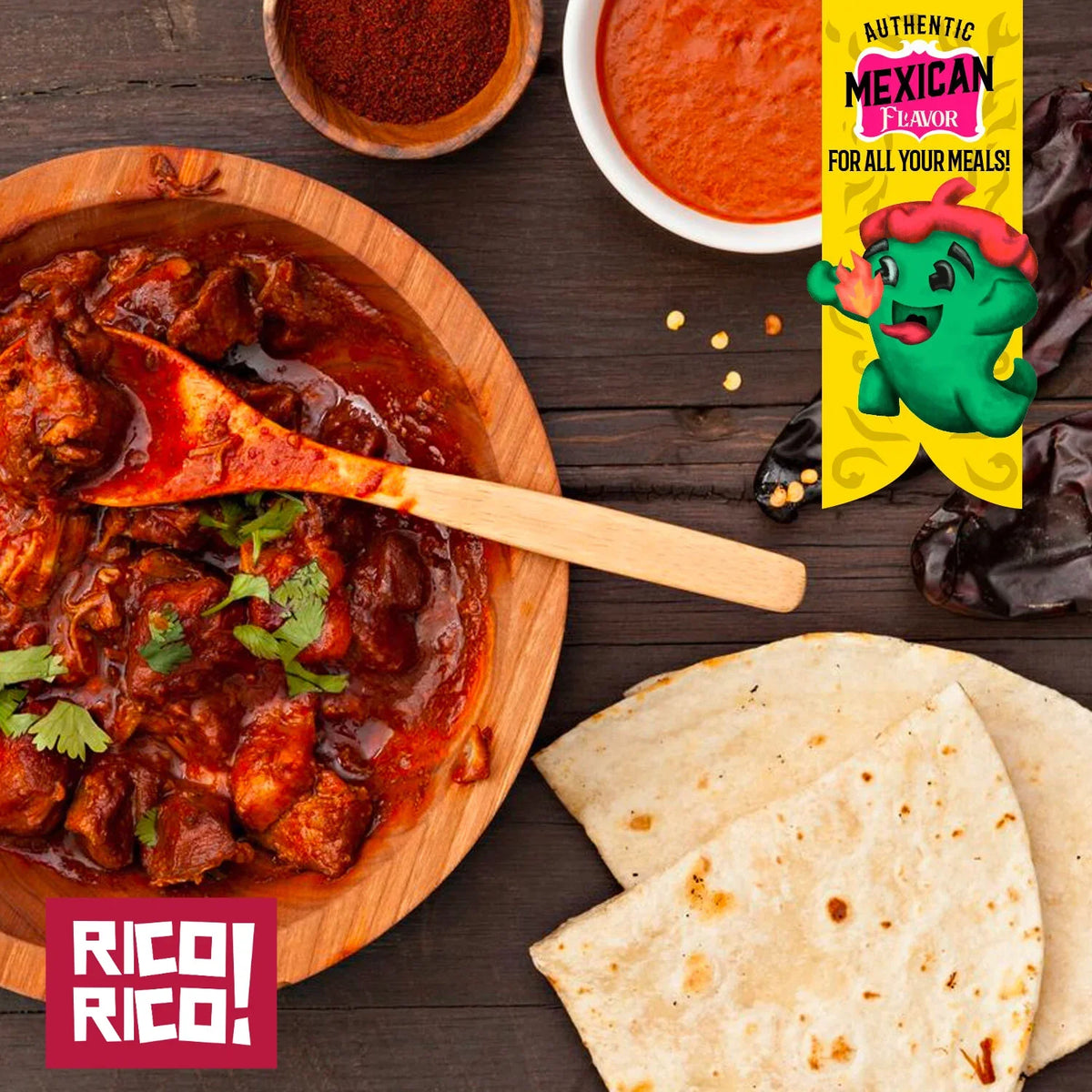 Rico Rico Chipotle Morita Chile Powder Shaker
