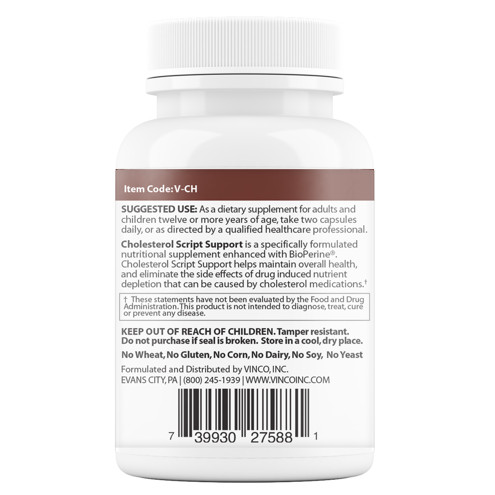 Cholesterol Script Support 60 Veggie Caps