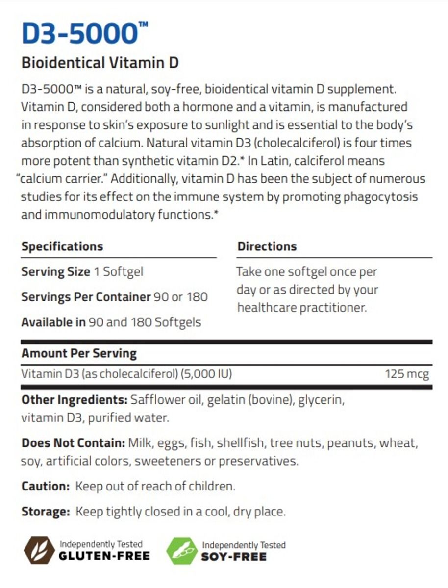 D3-5000 Softgels