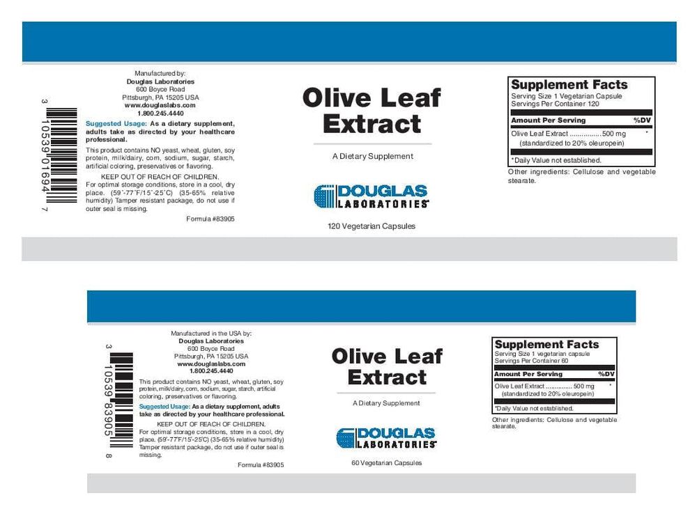 Olive Leaf Extract Veggie Caps