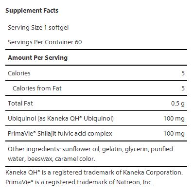 Super Ubiquinol CoQ10 with Enhanced Mitochondrial Support 100 MG 60 Softgels