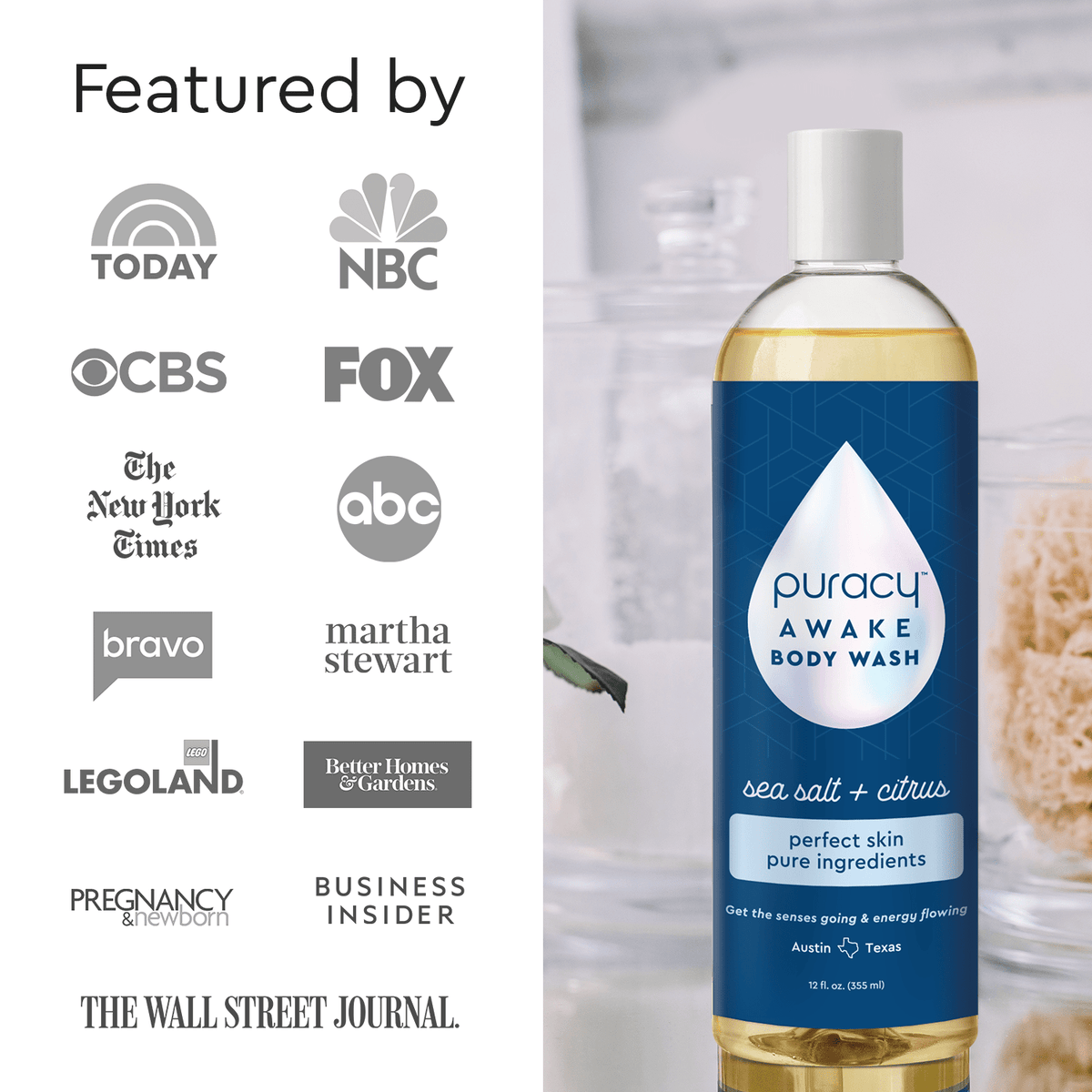 Puracy Body Wash (Acidified, PH Balanced)