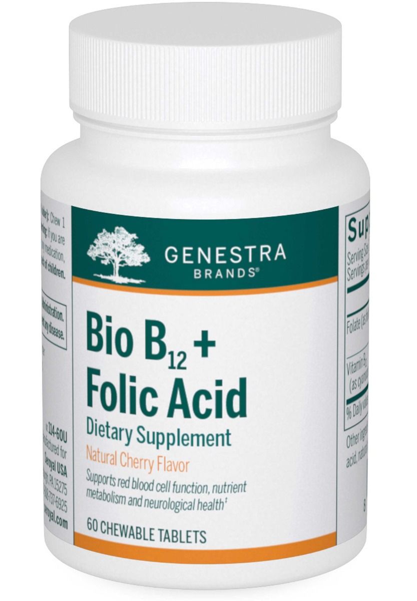 Bio B12 + Folic 60 Chewable tabs
