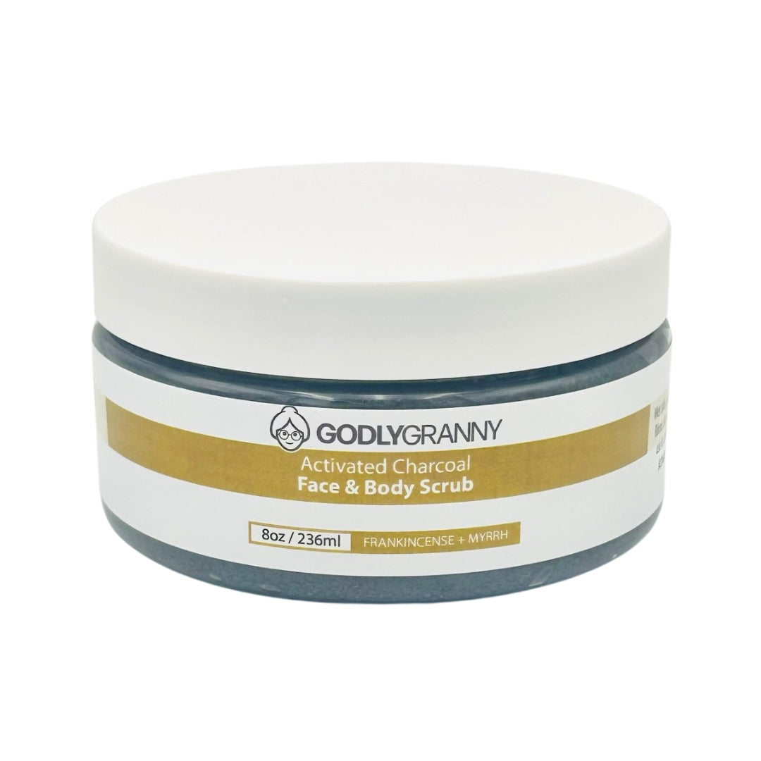 Activated Charcoal Face & Body Scrub