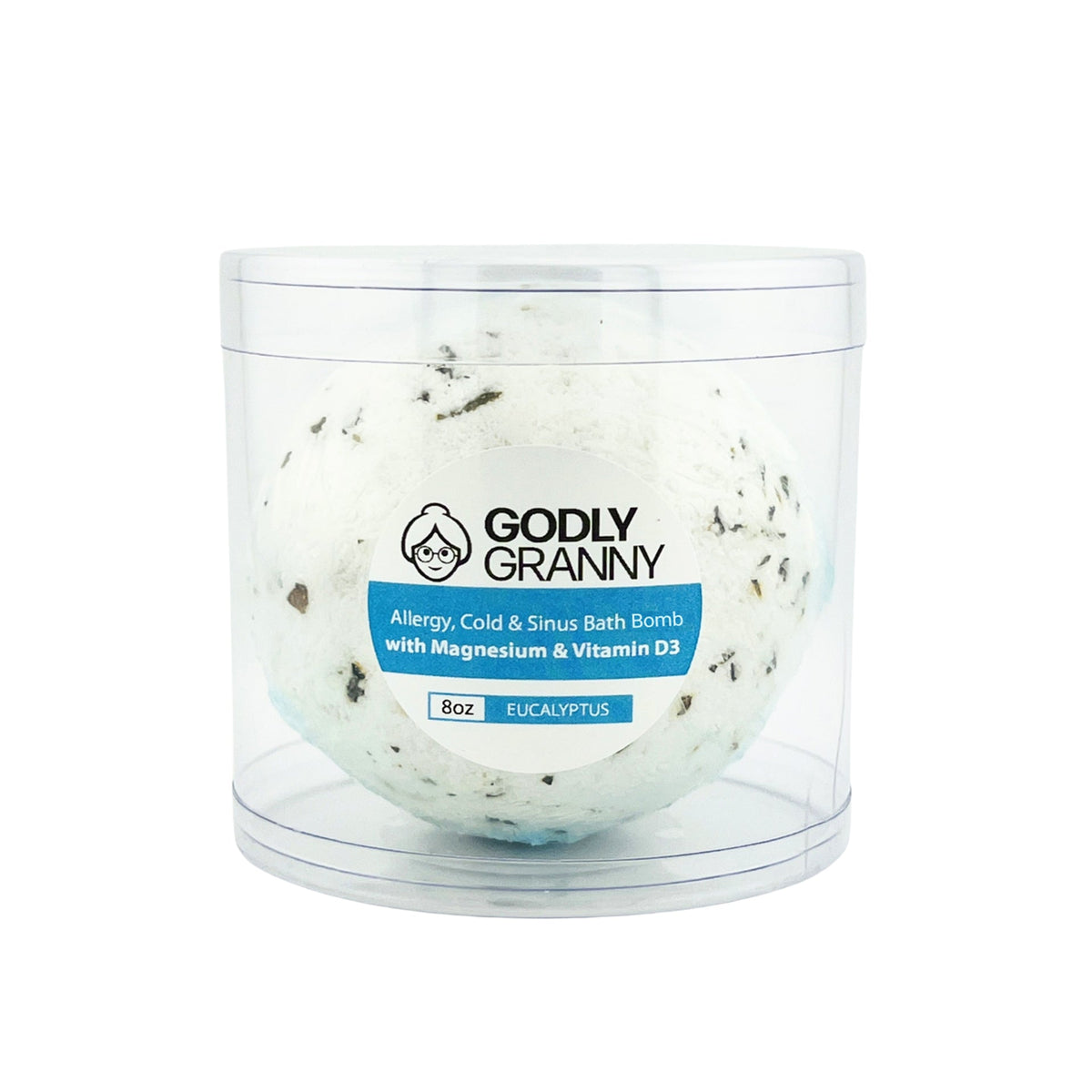 Allergy, Cold & Sinus Bath Bomb with Magnesium and Vitamin D3 (Eucalyptus)