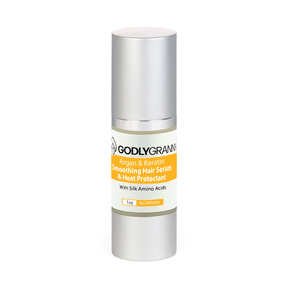 Argan & Keratin Smoothing Hair Serum & Heat Protectant with Silk Amino Acids