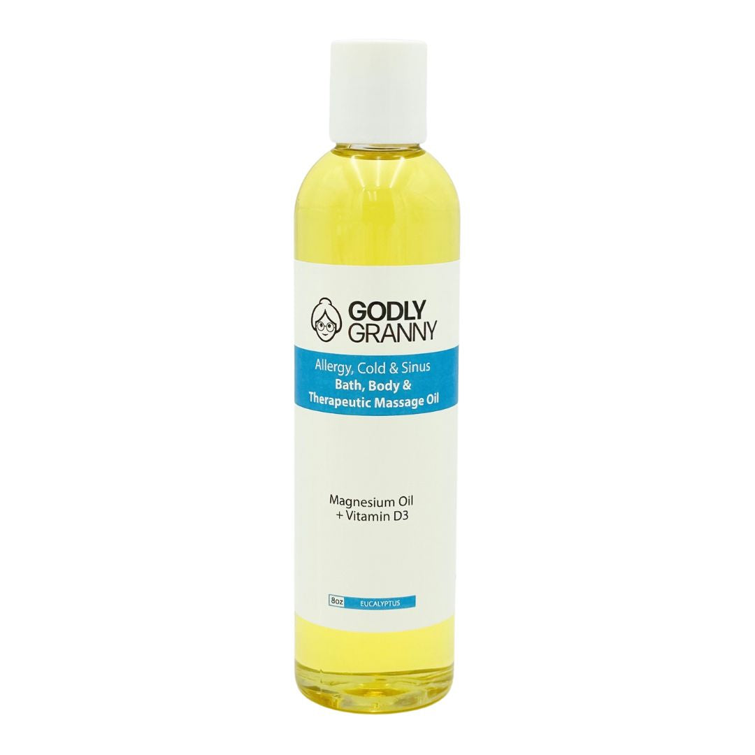 Allergy, Cold & Sinus, Body & Therapeutic Massage Oil (Eucalyptus)