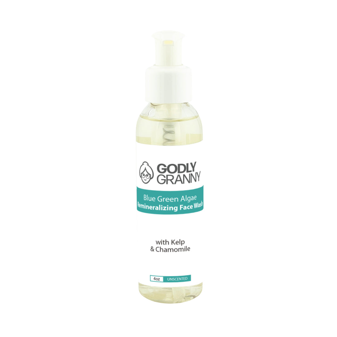Blue Green Algae Remineralizing Face Wash with Kelp & Chamomile (Unscented)