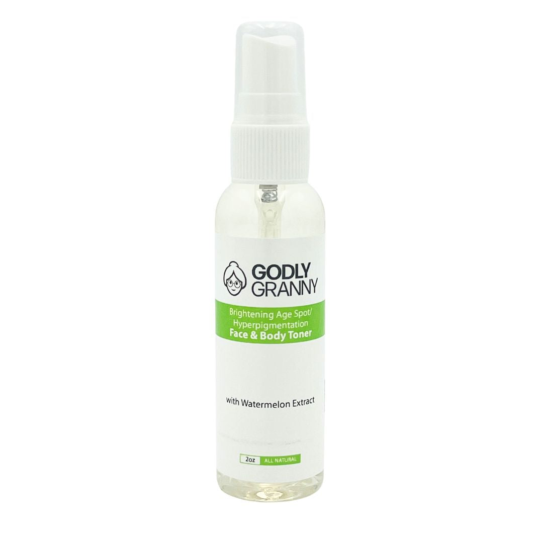 Brightening Age Spot/Hyperpigmentation Face & Body Toner with Watermelon Extract (All Natural)