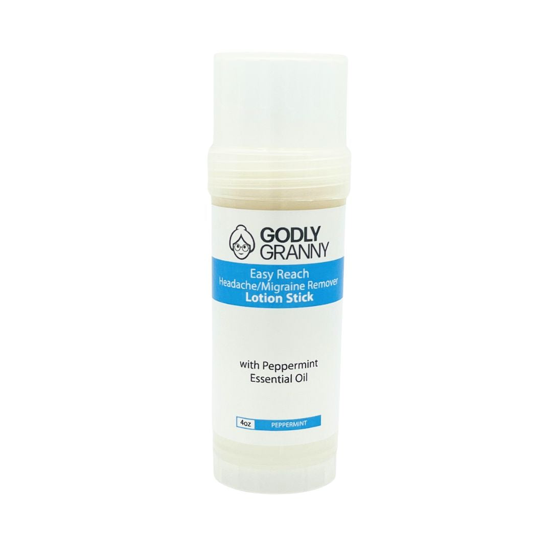 Easy Reach Headache/Migraine Remover Lotion Stick with Peppermint Essential Oil (Peppermint)