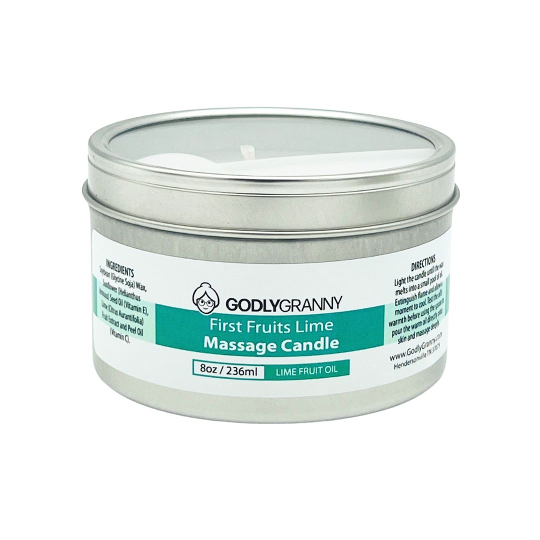 First Fruits Lime Massage Candle (Lime Fruit Oil)