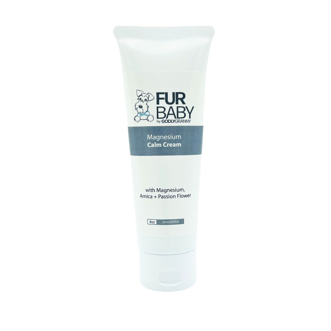 Fur Baby: Magnesium Calm Cream with Magnesium, Arnica + Passion Flower (Unscented)
