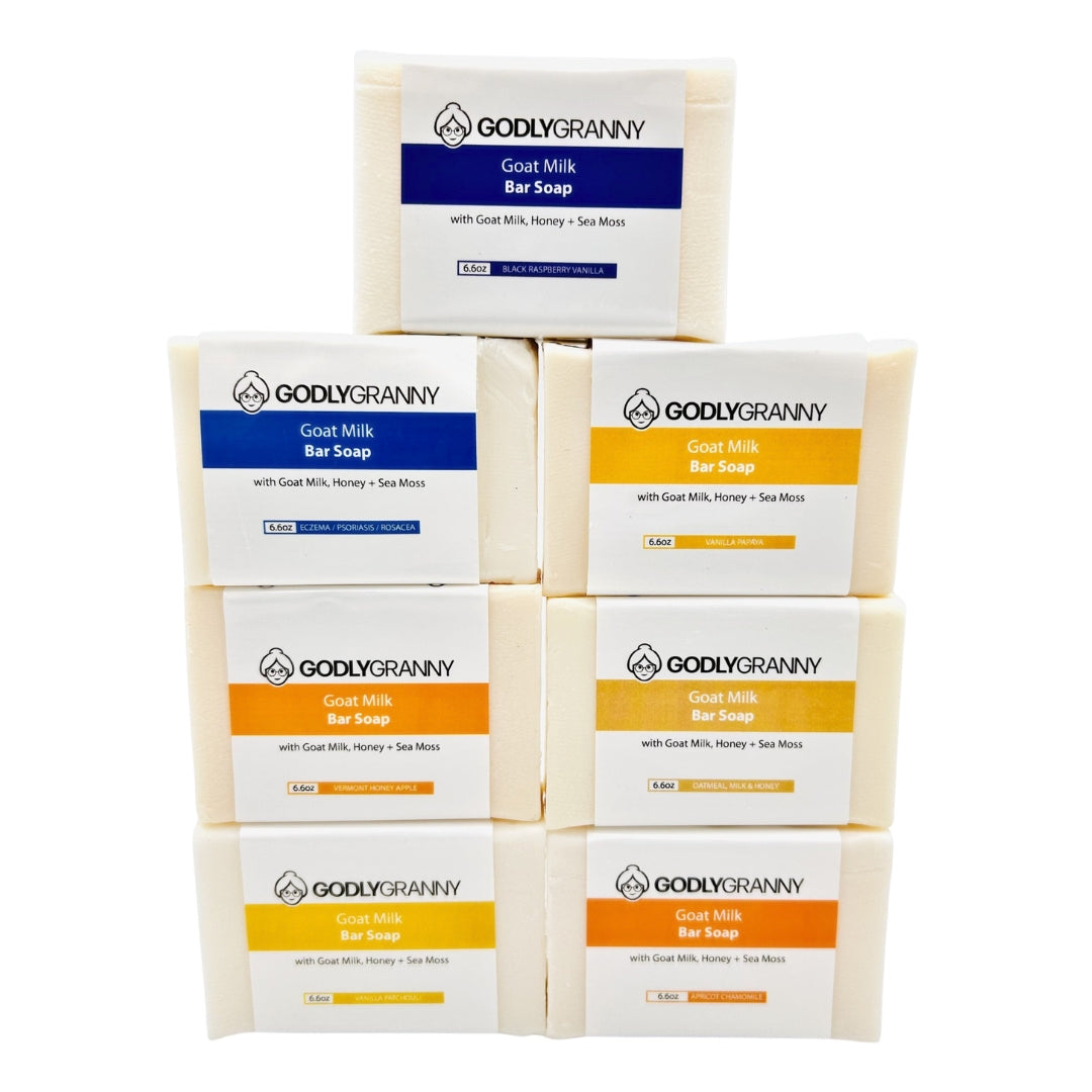 Goat Milk Bar Soap with Goat Milk, Honey + Sea Moss