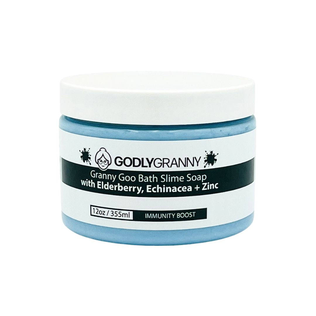 Granny Goo Bath Slime Soap with Elderberry, Echinacea + Zinc (Immunity Boost)