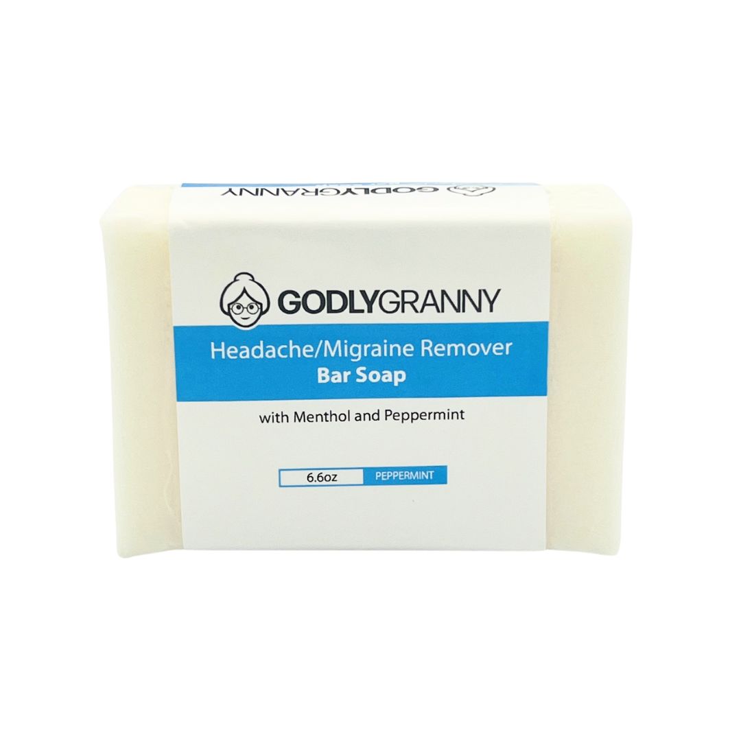 Headache/Migraine Remover Bar Soap with Menthol and Peppermint (Peppermint)
