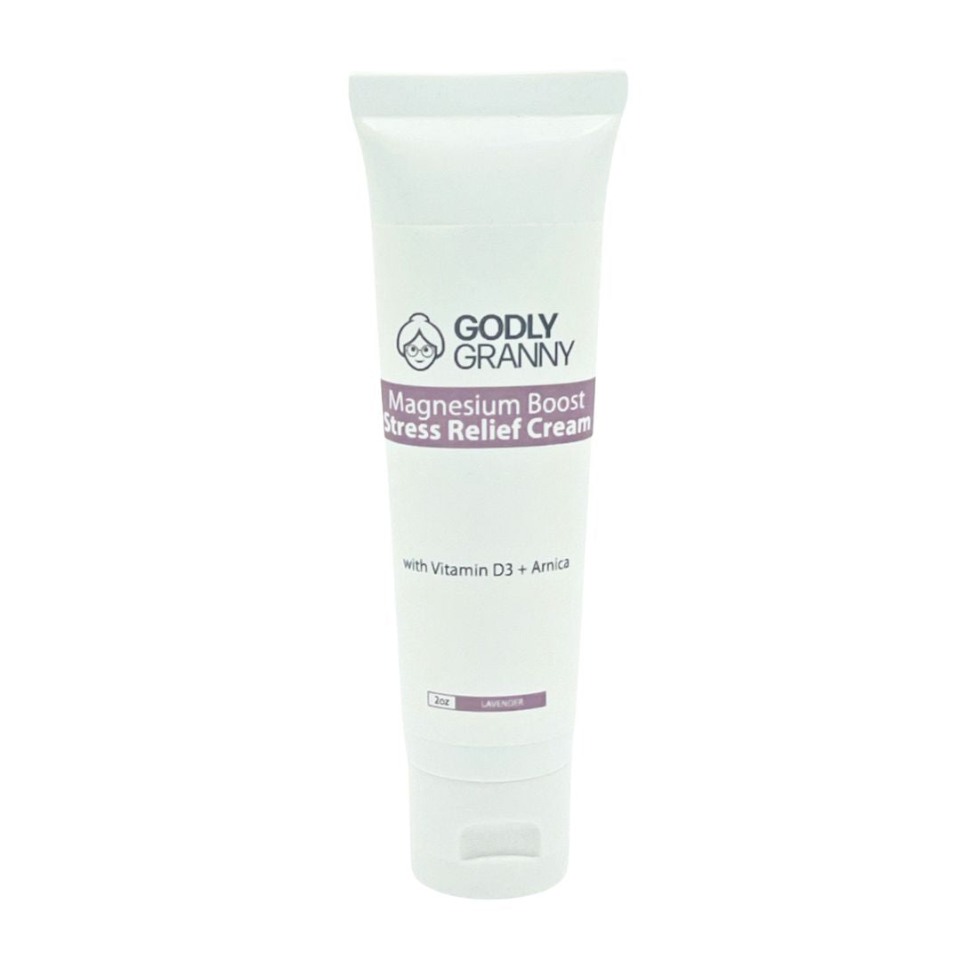 Magnesium Boost Stress Relief Cream with Vitamin D3 and Arnica (Lavender)