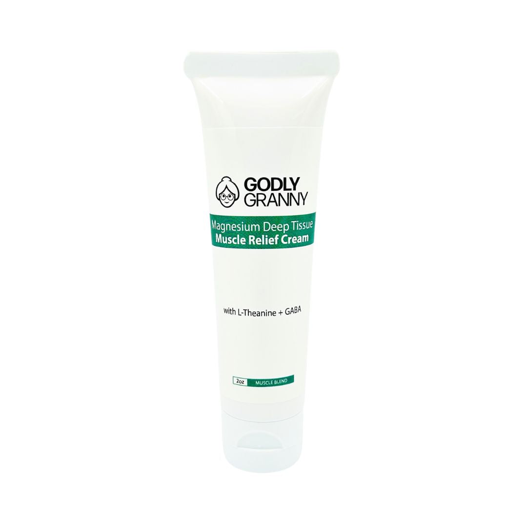 Magnesium Deep Tissue Muscle Relief Cream with L-Theanine + GABA