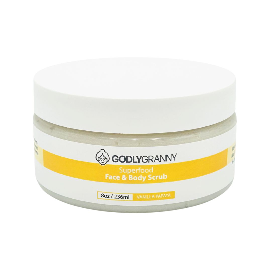 Superfood Face & Body Scrub (Vanilla Papaya)