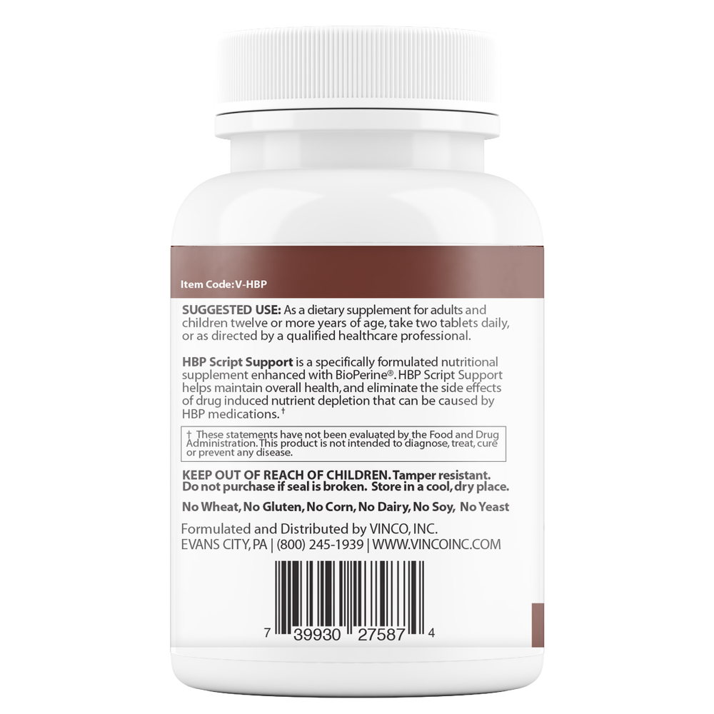 HBP Script Support 60 Tablets