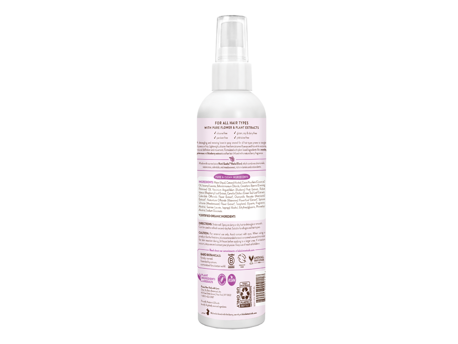 Instantly Smooth Detangler Berry Primrose 8 fl oz